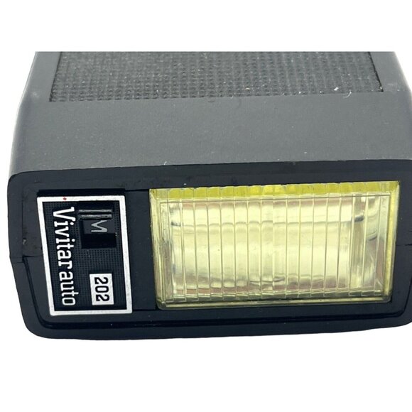 Vivitar 202 Flash Unit W/ Manual Settings For Classic Cameras 3" x 2.5" Blk 58i - Picture 2 of 5